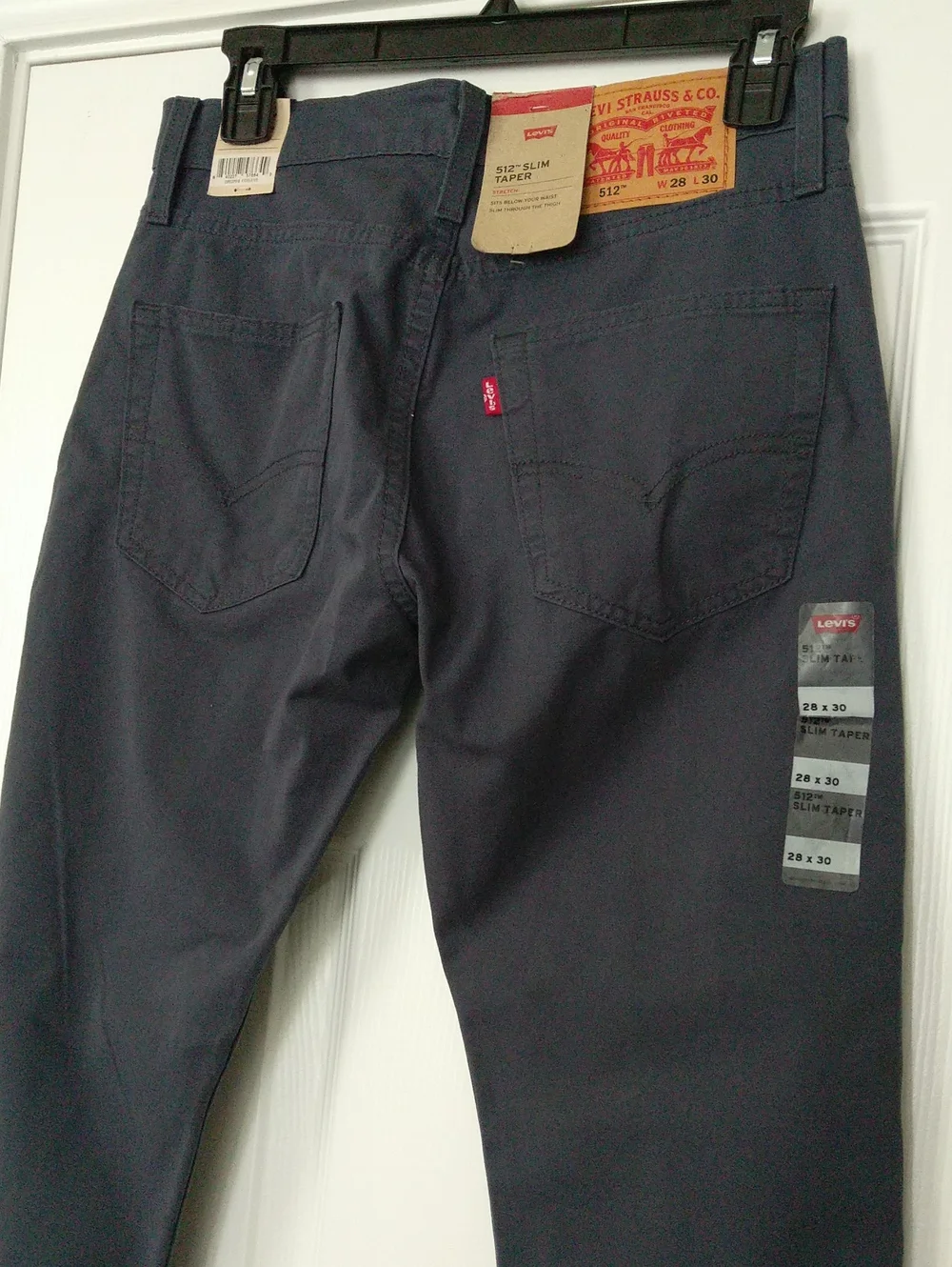 Levi's 512 Slim Taper Bluish Grey Pants Men's Size W28/L30 NWT